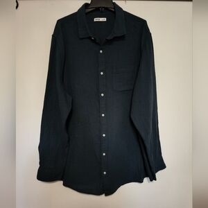 Men's Navy Blue Shirt Big & Tall / Size 2X
